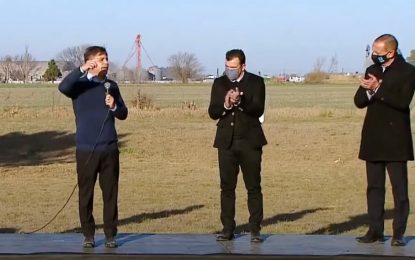 Kicillof en la Ruta del Cereal: “Es para los pequeños productores, que no tienen espalda ni créditos”