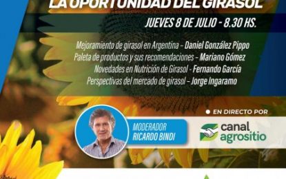 Se viene un encuentro virtual y gratuito sobre girasol