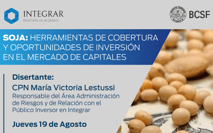 Soja: abren un curso virtual para aprender a invertir en el mercado de capitales