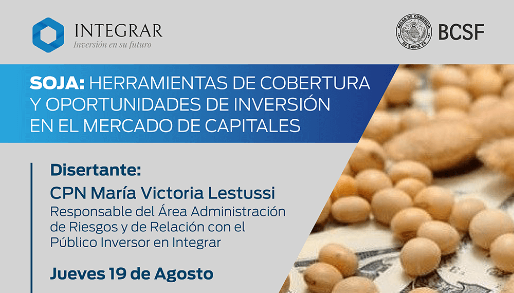 Soja: abren un curso virtual para aprender a invertir en el mercado de capitales