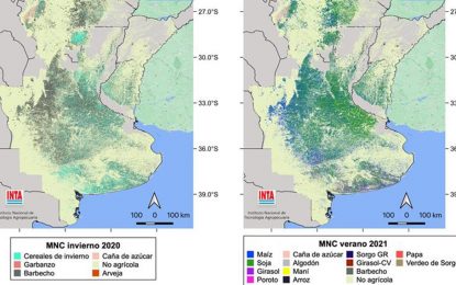 Se presentó el tercer mapa nacional de cultivos, con más zonas y diferencia cultivos