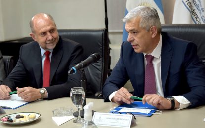 Domínguez junto a Perotti, acordaron criterios para garantizar una ganadería sustentable