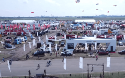 El dron de Infocampo: los impactantes autos, pick-ups y camiones que se exhiben en Expoagro