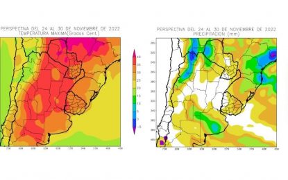 Estrés térmico e hídrico: la ola de calor viene con lluvias solo en algunas zonas puntuales