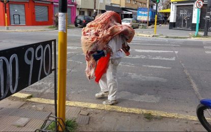 “La distribución de medias reses desnudas favorece la contaminación de la carne”