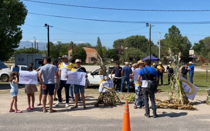 La helada destruyó 50.000 hectáreas en Traslasierra y hubo una movilización de productores