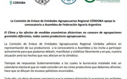 Retenciones y brecha cambiaria, los principales reclamos del campo de cara a la asamblea general