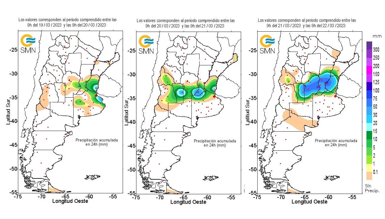 Las lluvias continúan en el centro del país y El Niño se consolida para fin de año