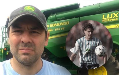 Javier Lux, de pelearla en el mediocampo de Racing a los lotes castigados por la sequía