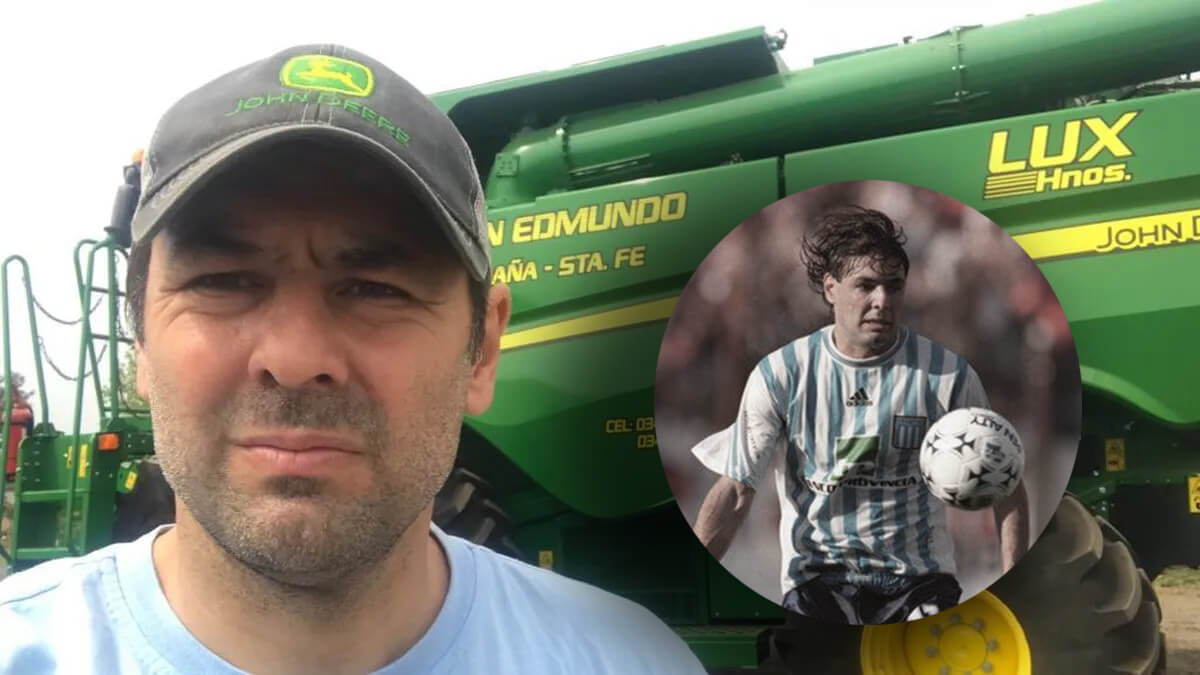 Javier Lux, de pelearla en el mediocampo de Racing a los lotes castigados por la sequía