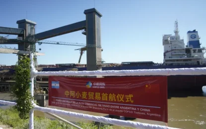 De Timbúes a China: se exportó por primera vez trigo